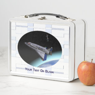 El Al Maslool Space Shuttle Metal Lunch Box