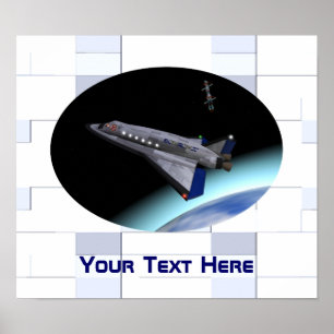 El Al Maslool Space Shuttle Poster
