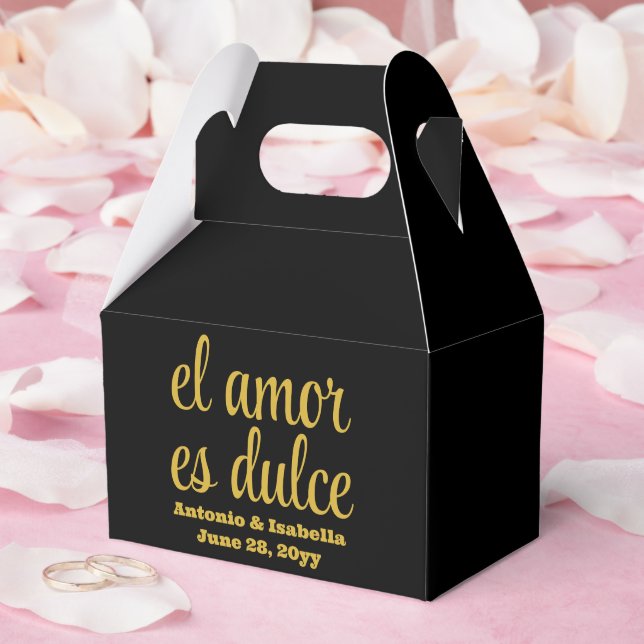 El amor es dulce wedding reception treat for guest favour box (Wedding)