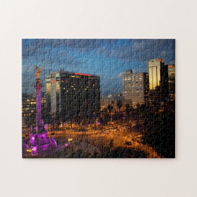 El Angel De Independencia, Mexican Landmark Jigsaw Puzzle (Horizontal)