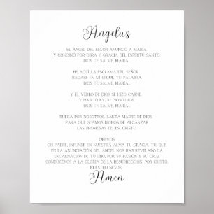 El Angelus Spanish Prayer Poster