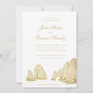 El Arco Cabo San Lucas Arch Weddining Invitation