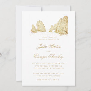 El Arco Cabo San Lucas Destination Wedding Invitation