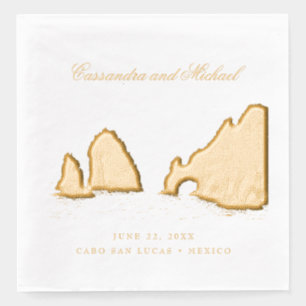El Arco    Cabo San Lucas MEXICO Foil Napkins