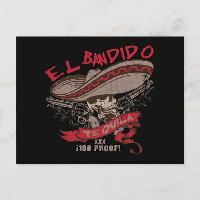 El Bandido Tequila Postcard (Front)