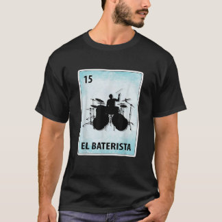El Baterista Mexican Drummer Cards T-Shirt
