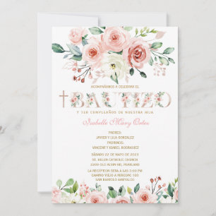 El Bautizo y Primer Añito invitación de nuestra hi Invitation