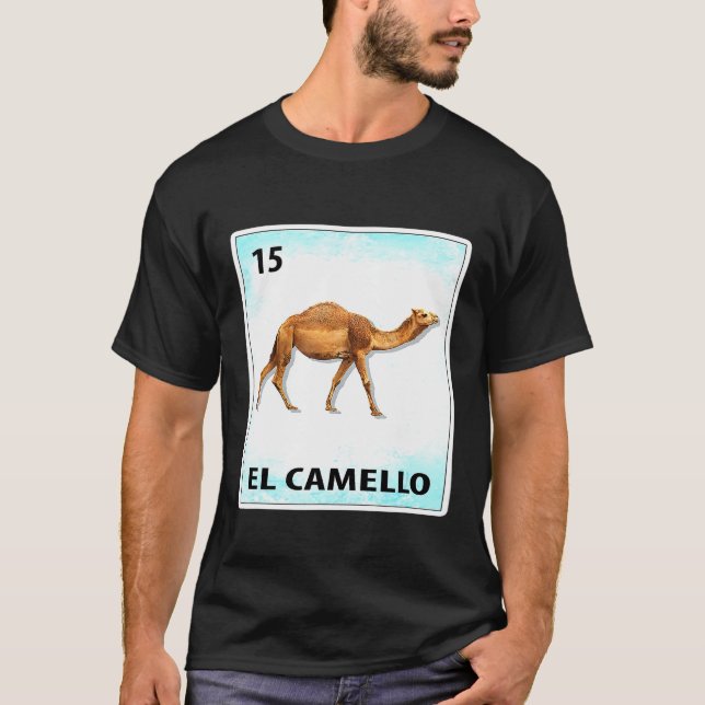 El Camello Mexican Camel Cards T-Shirt (Front)