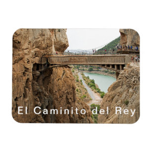El Caminito del Rey. View 2 Bridge over the abyss. Magnet