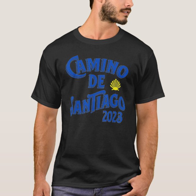 El Camino de Santiago 2023 Way of St James Saint H T-Shirt (Front)