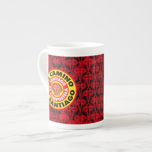 El Camino De Santiago Bone China Mug (Front Left)