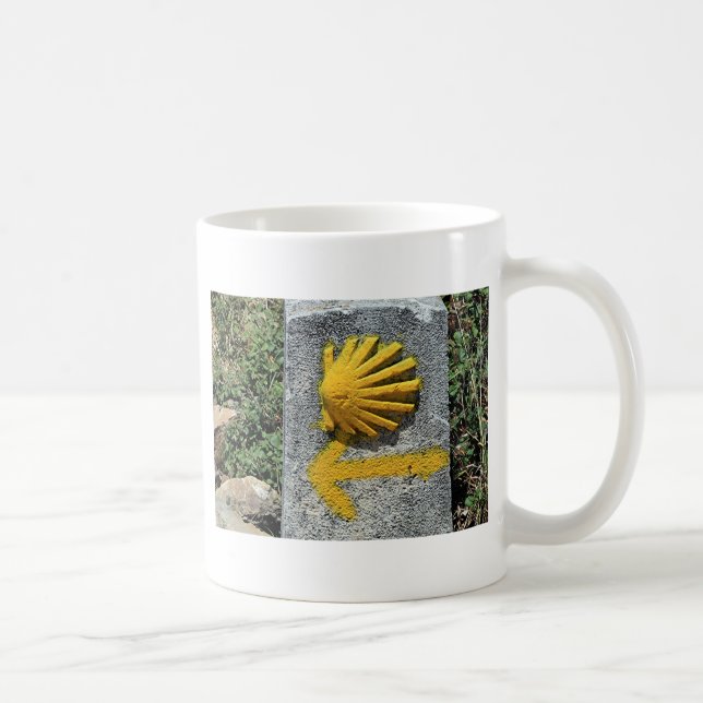 El Camino de Santiago de Compostela, Spain, shell Coffee Mug (Right)