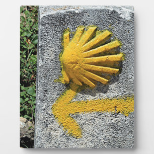 El Camino de Santiago de Compostela, Spain, shell Plaque