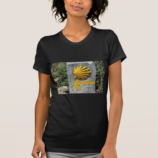 El Camino de Santiago de Compostela, Spain, shell T-Shirt (Front)