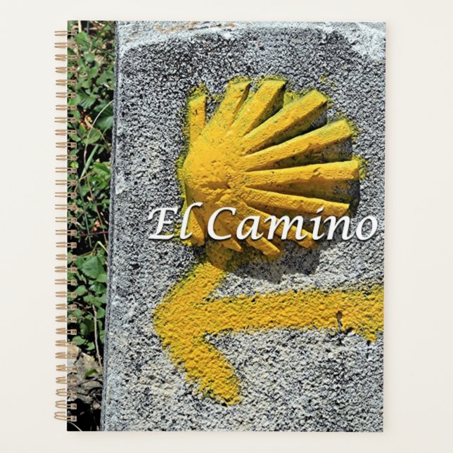 El Camino: shell and arrow marker, Spain Planner (Front)