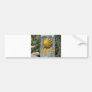 El Camino shell and arrow sign, Spain Bumper Sticker