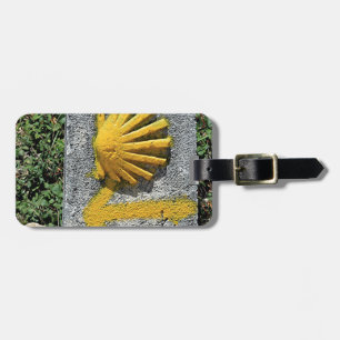 El Camino shell and arrow sign, Spain Luggage Tag