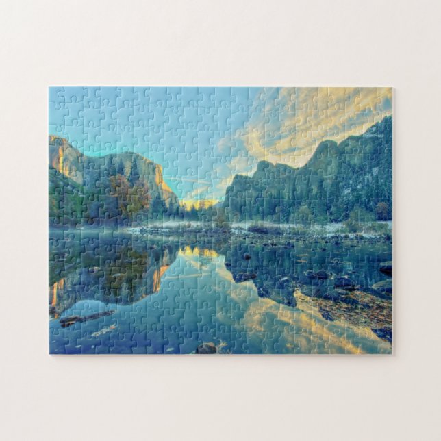 El Capitan and Three Brothers Reflection Jigsaw Puzzle (Horizontal)