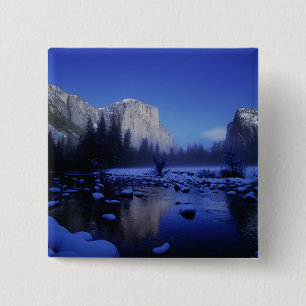 El Capitan Mountain, Yosemite National Park, 15 Cm Square Badge