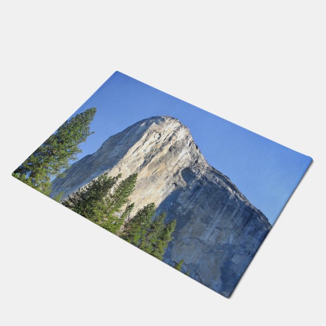 El capitan Over the Merced River - Yosemite Valley Doormat (Angled)
