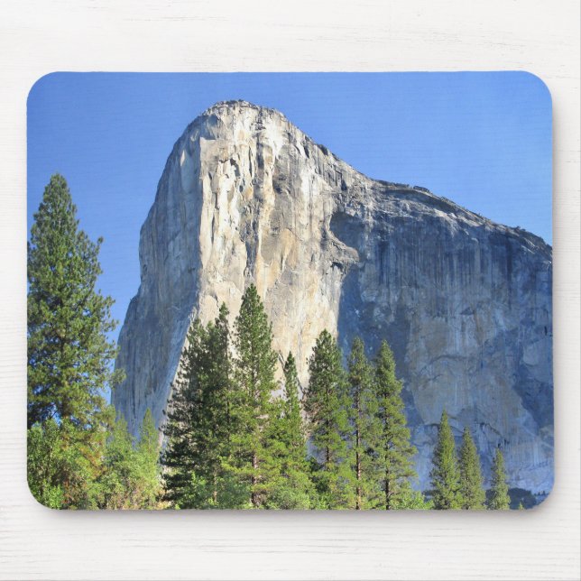 El capitan Over the Merced River - Yosemite Valley Mouse Pad (Front)