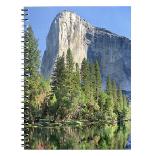 El capitan Over the Merced River - Yosemite Valley Spiral Notebook