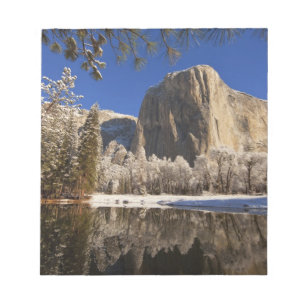 El Capitan reflects into the Merced River in Notepad