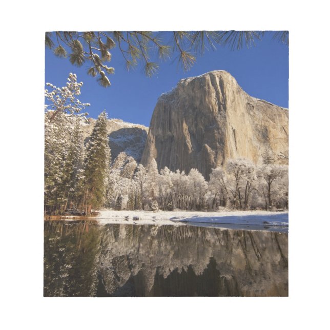 El Capitan reflects into the Merced River in Notepad (Front)