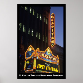 El Capitan Theatre, Hollywood 11x17 Poster