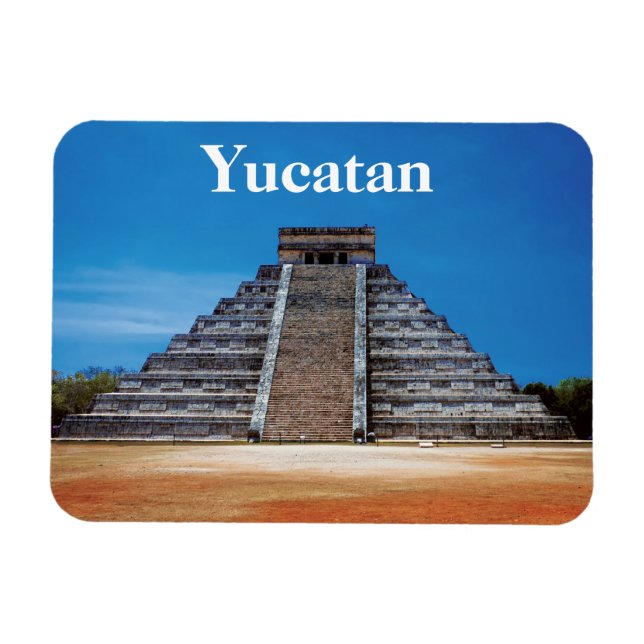 El Castillo Chichen Itza Flexible Photo Magnet (Horizontal)