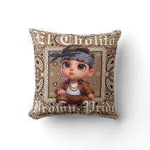 El Cholito throw pillow