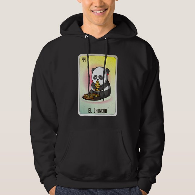 El Choncho Mexican Slang Lottery Bingo Cards Hoodie (Front)