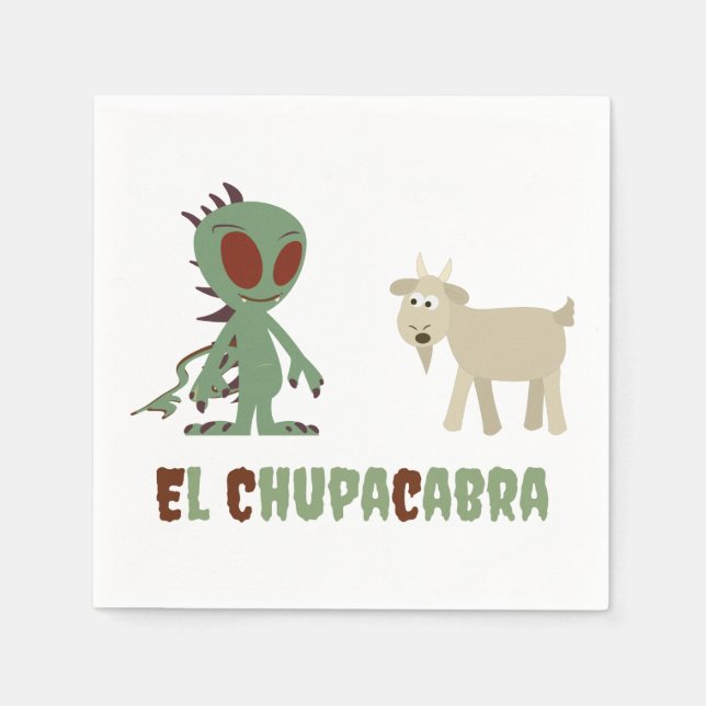 El Chupacabra Napkin (Front)