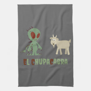 El Chupacabra Tea Towel