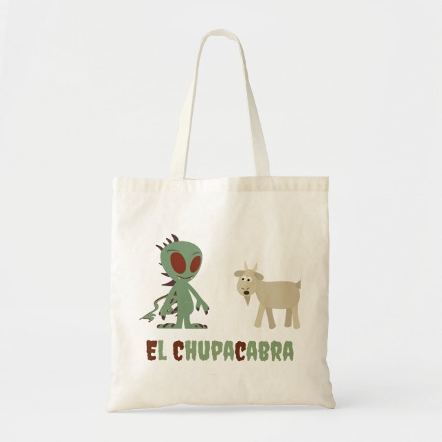 El Chupacabra Tote Bag (Front)