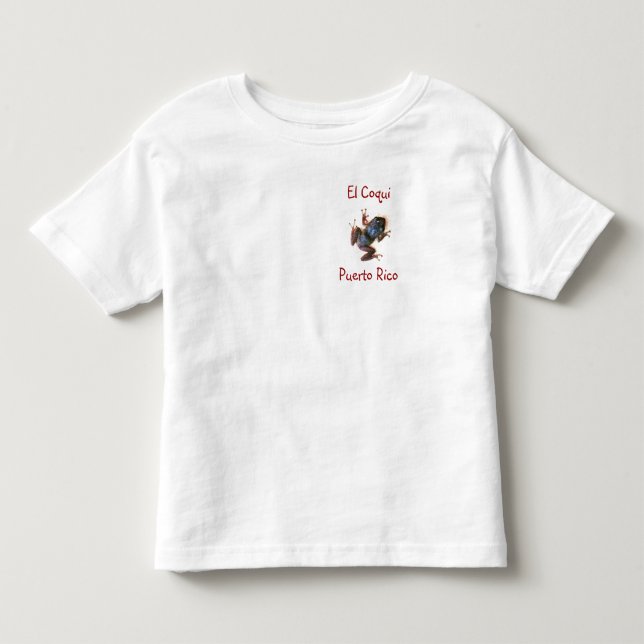 El Coqui, Puerto Rico Kid's T-shirt (Front)