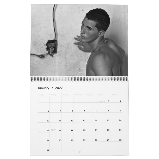 EL CUBANO Male Calendar (Jan 2027)