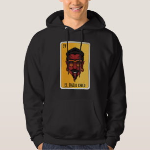 El Diablo Chulo Mexican Slang Lottery Bingo Cards Hoodie