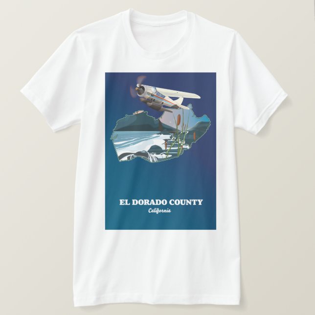 El Dorado County California map T-Shirt (Design Front)