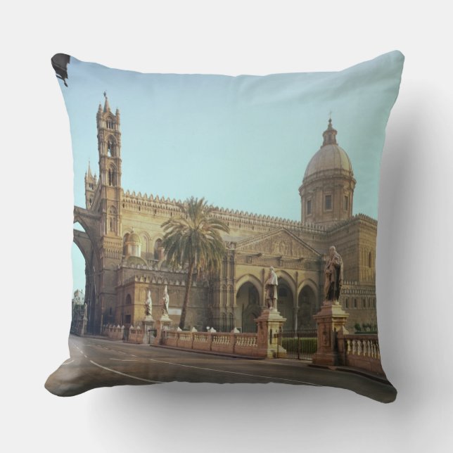 El Duomo, founded by Walter, Archbishop of Palermo Cushion (Front)