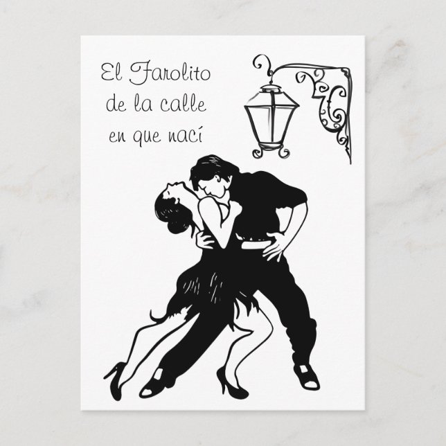 El Farolito Tango Postcard (Front)