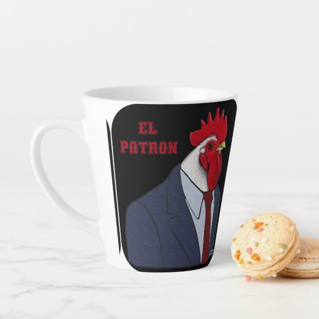 El Gallo Patron Latte Mug (In Situ)