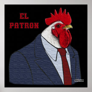 El Gallo Patron Poster