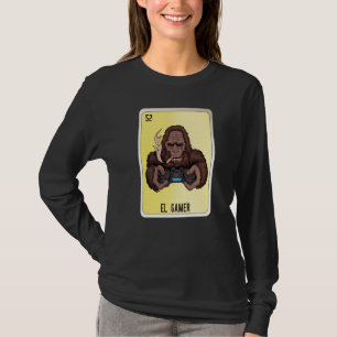 El Gamer Mexican Slang Lottery Bingo Cards   T-Shirt