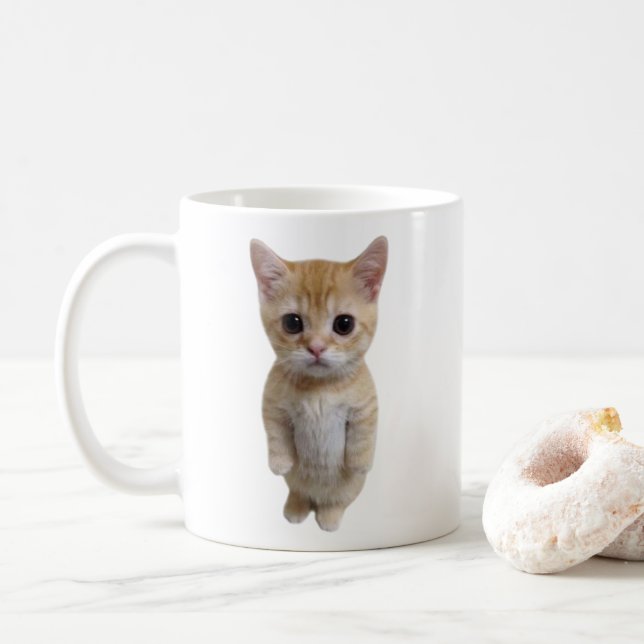 El Gato Cat Meme Mug Double Sided (With Donut)