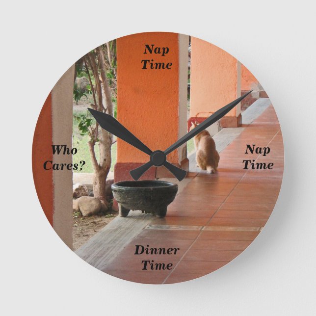 El Gato Clock Small Round (Front)