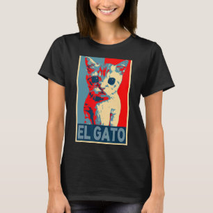 El Gato Meme Sad Crying Cat Kitty Meme retro vinta T-Shirt