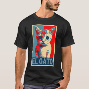 El Gato Meme Sad Crying Cat Kitty Meme retro vinta T-Shirt