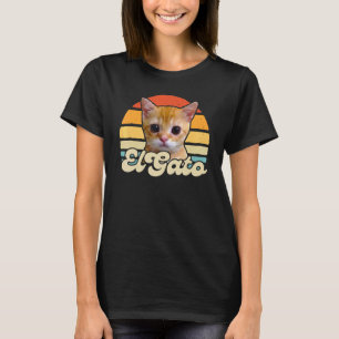 el gato meme sad crying cat munchkin kitty meme re T-Shirt