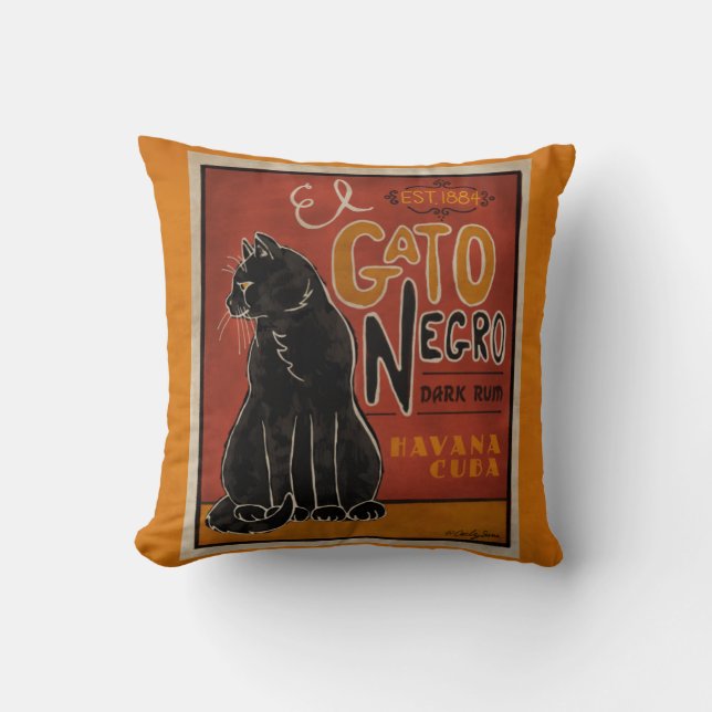 El Gato Negro Cushion (Front)